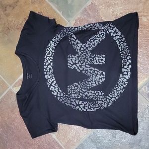 Michael Kors Large Animal Print Logo Top Tee